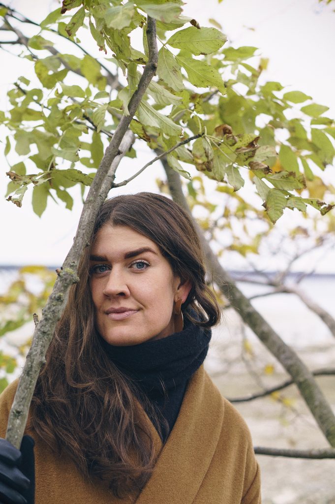 Woman with branches